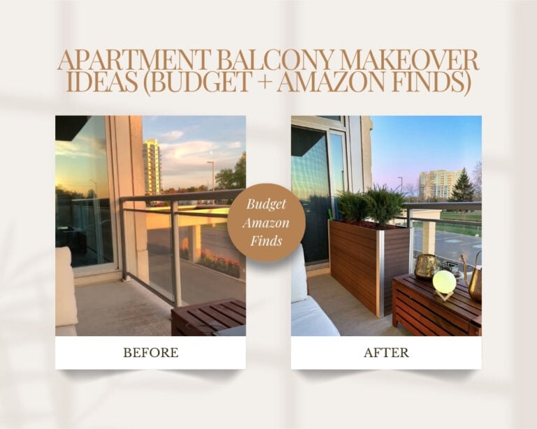 Apartment Balcony Makeover Ideas (Budget + Amazon Finds)